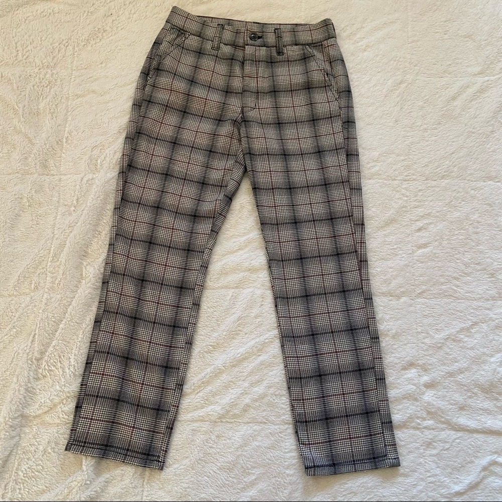 American Eagle Plaid Ankle Dress Pants